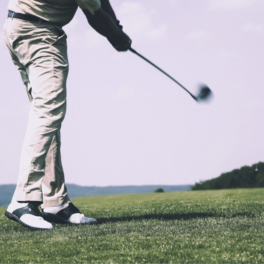 golfer swinging